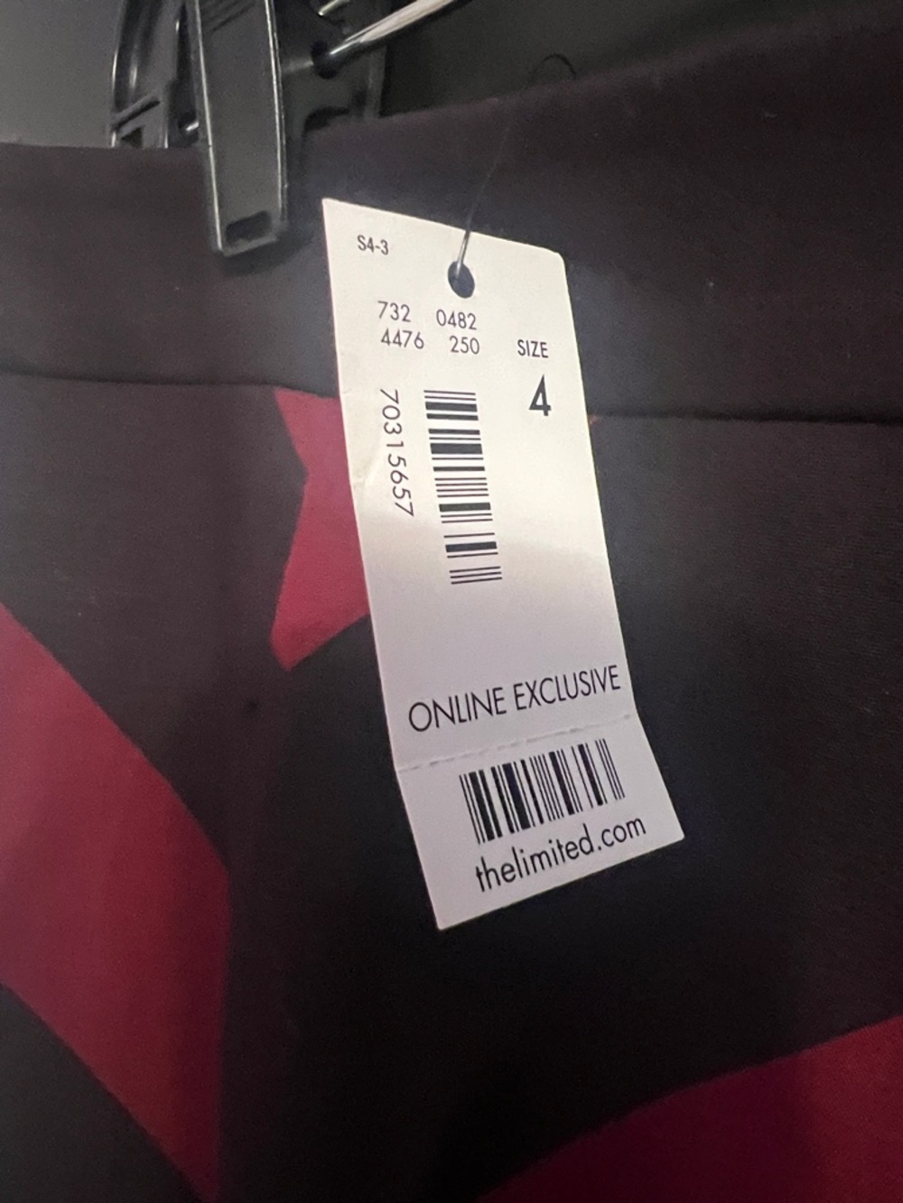 The Limited Berry Plum Chevron Pencil Skirt - Picture 3 of 4